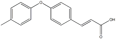 3-[4-(4-methylphenoxy)phenyl]prop-2-enoic acid Struktur