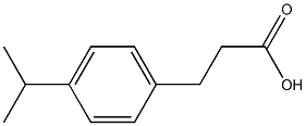 3-[4-(propan-2-yl)phenyl]propanoic acid Struktur