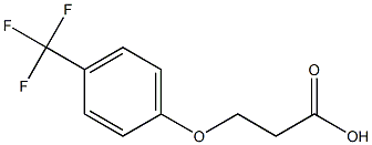 3-[4-(trifluoromethyl)phenoxy]propanoic acid Struktur