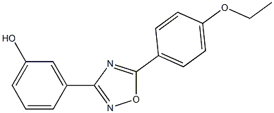 3-[5-(4-ethoxyphenyl)-1,2,4-oxadiazol-3-yl]phenol Struktur