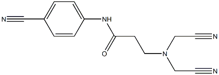 3-[bis(cyanomethyl)amino]-N-(4-cyanophenyl)propanamide Struktur