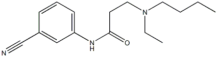 3-[butyl(ethyl)amino]-N-(3-cyanophenyl)propanamide Struktur