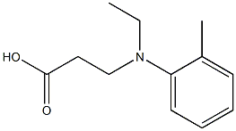 3-[ethyl(2-methylphenyl)amino]propanoic acid Struktur