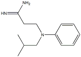 3-[isobutyl(phenyl)amino]propanimidamide Struktur