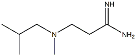 3-[methyl(2-methylpropyl)amino]propanimidamide Struktur