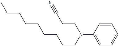 3-[nonyl(phenyl)amino]propanenitrile Struktur