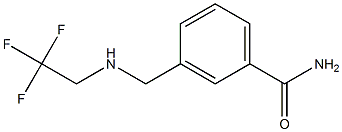 3-{[(2,2,2-trifluoroethyl)amino]methyl}benzamide Struktur