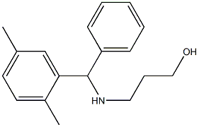 3-{[(2,5-dimethylphenyl)(phenyl)methyl]amino}propan-1-ol Struktur