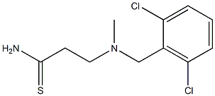 3-{[(2,6-dichlorophenyl)methyl](methyl)amino}propanethioamide Struktur