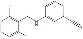 3-{[(2,6-difluorophenyl)methyl]amino}benzonitrile Struktur