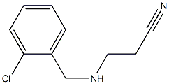 3-{[(2-chlorophenyl)methyl]amino}propanenitrile Struktur