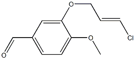 3-{[(2E)-3-chloroprop-2-enyl]oxy}-4-methoxybenzaldehyde Struktur