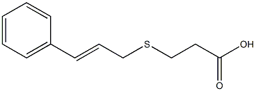 3-{[(2E)-3-phenylprop-2-enyl]thio}propanoic acid Struktur