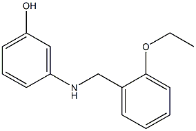 3-{[(2-ethoxyphenyl)methyl]amino}phenol Struktur