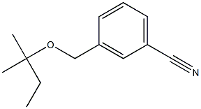 3-{[(2-methylbutan-2-yl)oxy]methyl}benzonitrile Struktur