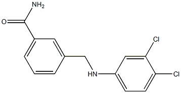 3-{[(3,4-dichlorophenyl)amino]methyl}benzamide Struktur