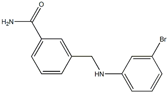 3-{[(3-bromophenyl)amino]methyl}benzamide Struktur