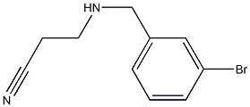 3-{[(3-bromophenyl)methyl]amino}propanenitrile Struktur