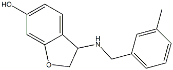 3-{[(3-methylphenyl)methyl]amino}-2,3-dihydro-1-benzofuran-6-ol Struktur