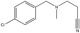 3-{[(4-chlorophenyl)methyl](methyl)amino}propanenitrile Struktur