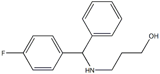 3-{[(4-fluorophenyl)(phenyl)methyl]amino}propan-1-ol Struktur