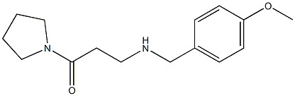 3-{[(4-methoxyphenyl)methyl]amino}-1-(pyrrolidin-1-yl)propan-1-one Struktur