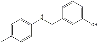 3-{[(4-methylphenyl)amino]methyl}phenol Struktur