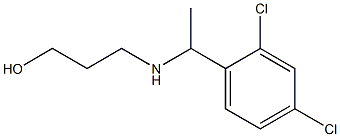 3-{[1-(2,4-dichlorophenyl)ethyl]amino}propan-1-ol Struktur