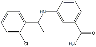 3-{[1-(2-chlorophenyl)ethyl]amino}benzamide Struktur