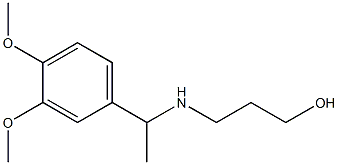 3-{[1-(3,4-dimethoxyphenyl)ethyl]amino}propan-1-ol Struktur