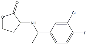 3-{[1-(3-chloro-4-fluorophenyl)ethyl]amino}oxolan-2-one Struktur