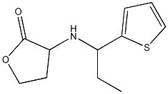 3-{[1-(thiophen-2-yl)propyl]amino}oxolan-2-one Struktur