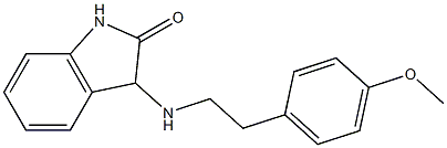 3-{[2-(4-methoxyphenyl)ethyl]amino}-2,3-dihydro-1H-indol-2-one Struktur