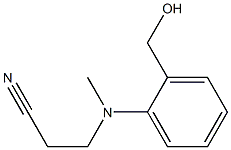 3-{[2-(hydroxymethyl)phenyl](methyl)amino}propanenitrile Struktur