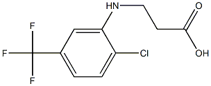 3-{[2-chloro-5-(trifluoromethyl)phenyl]amino}propanoic acid Struktur