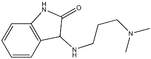 3-{[3-(dimethylamino)propyl]amino}-2,3-dihydro-1H-indol-2-one Struktur