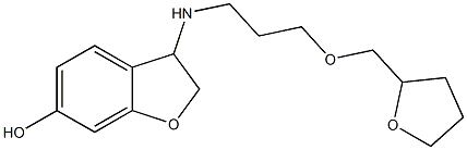 3-{[3-(oxolan-2-ylmethoxy)propyl]amino}-2,3-dihydro-1-benzofuran-6-ol Struktur