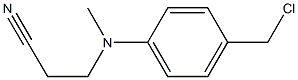 3-{[4-(chloromethyl)phenyl](methyl)amino}propanenitrile Struktur