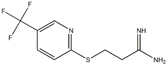 3-{[5-(trifluoromethyl)pyridin-2-yl]sulfanyl}propanimidamide Struktur