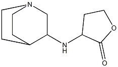 3-{1-azabicyclo[2.2.2]octan-3-ylamino}oxolan-2-one Struktur