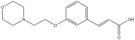 3-{3-[2-(morpholin-4-yl)ethoxy]phenyl}prop-2-enoic acid Struktur