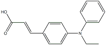 3-{4-[ethyl(phenyl)amino]phenyl}prop-2-enoic acid Struktur