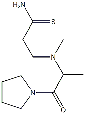 3-{methyl[1-oxo-1-(pyrrolidin-1-yl)propan-2-yl]amino}propanethioamide Struktur