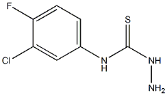 3-amino-1-(3-chloro-4-fluorophenyl)thiourea Struktur