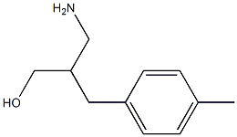 3-amino-2-[(4-methylphenyl)methyl]propan-1-ol Struktur