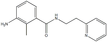 3-amino-2-methyl-N-(2-pyridin-2-ylethyl)benzamide Struktur