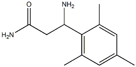 3-amino-3-(2,4,6-trimethylphenyl)propanamide Struktur