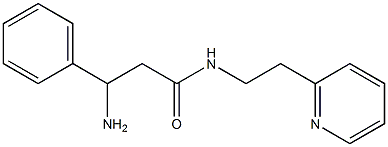 3-amino-3-phenyl-N-(2-pyridin-2-ylethyl)propanamide Struktur