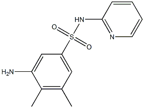 3-amino-4,5-dimethyl-N-(pyridin-2-yl)benzene-1-sulfonamide Struktur