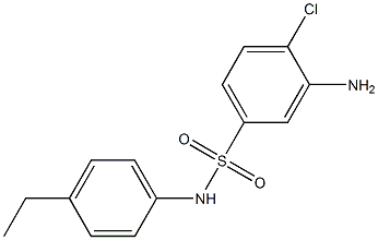 3-amino-4-chloro-N-(4-ethylphenyl)benzene-1-sulfonamide Struktur